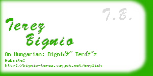 terez bignio business card